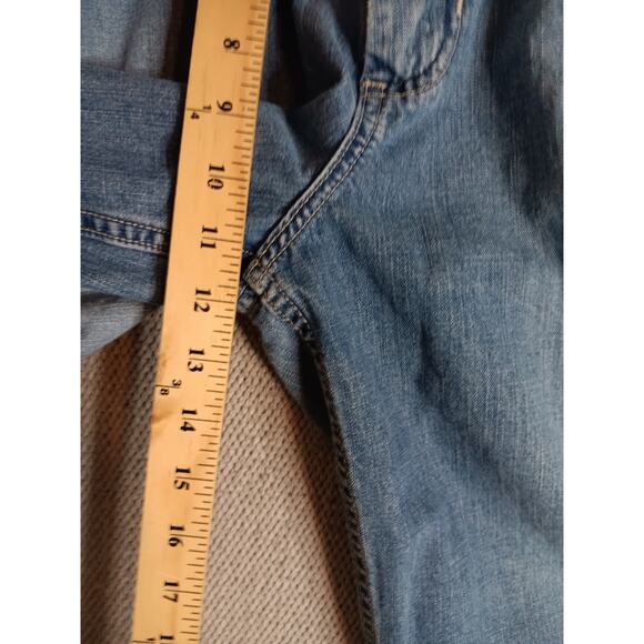 Old Navy Brand Vintage Painters Jean Shorts 33 Blue Fade Y2K Baggy Street Skate - Picture 11 of 15